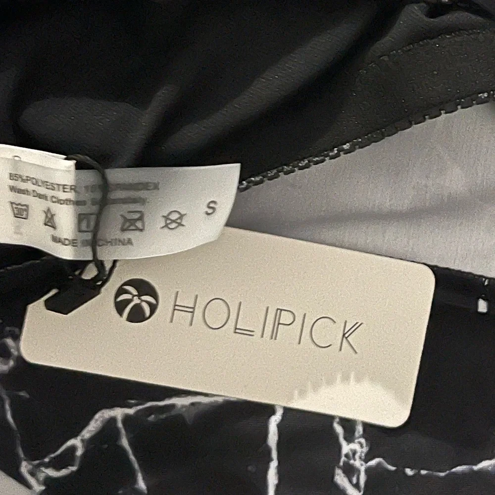 NWT Holipick High Waisted Two Piece Bikini in Marble Small